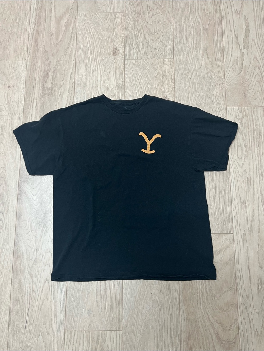Men's Black yellowstone T‑Shirt